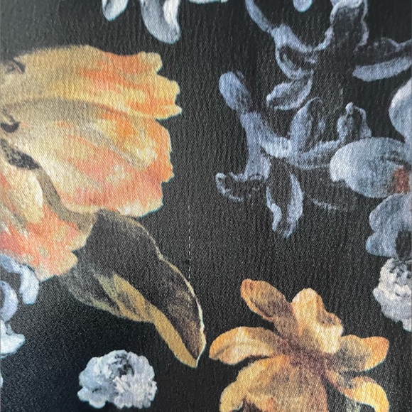 Silk floral blazer sz 2 - Picture 4 of 6